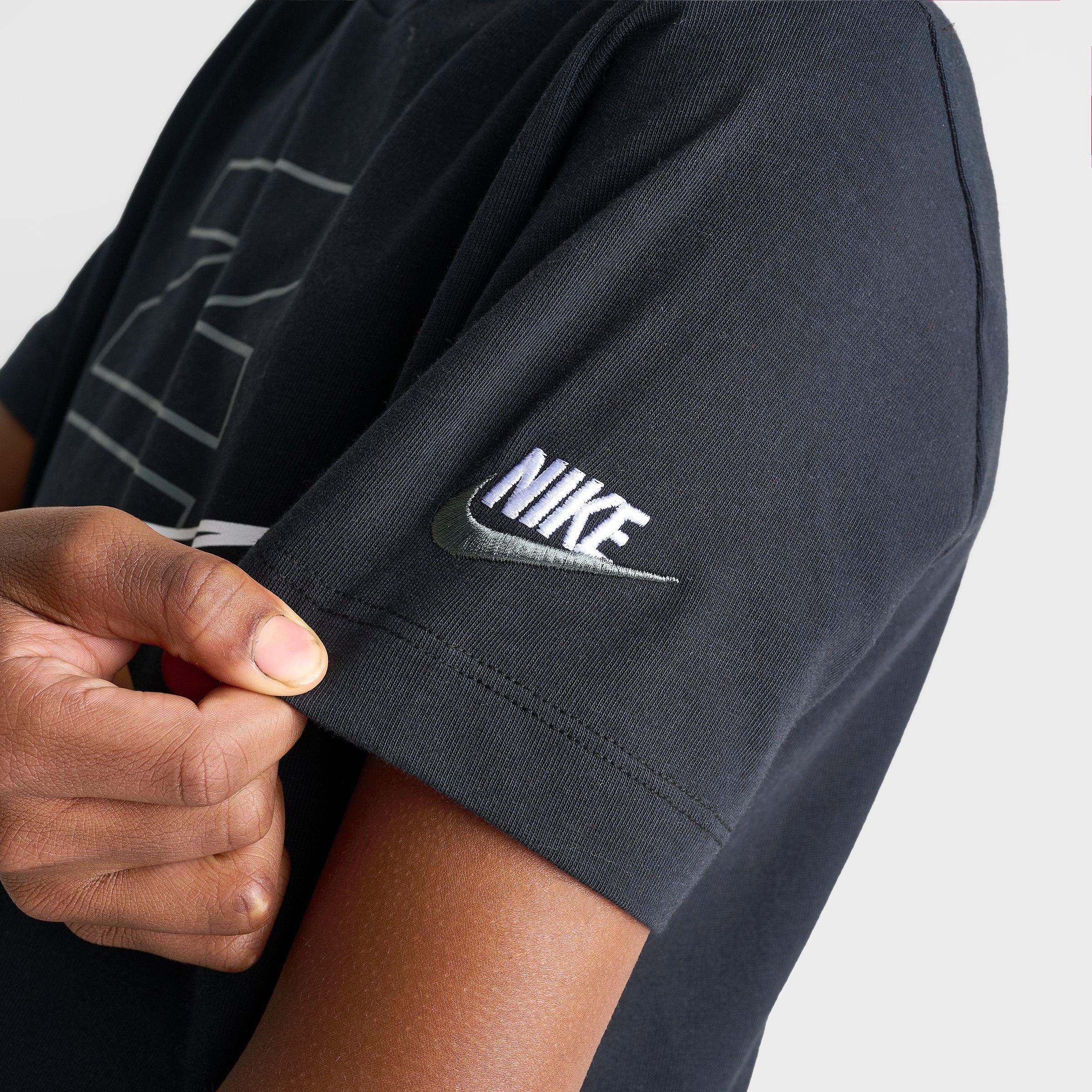 Big Kids' Nithtke Sportswear Block Graphic T-Shirt - Black
