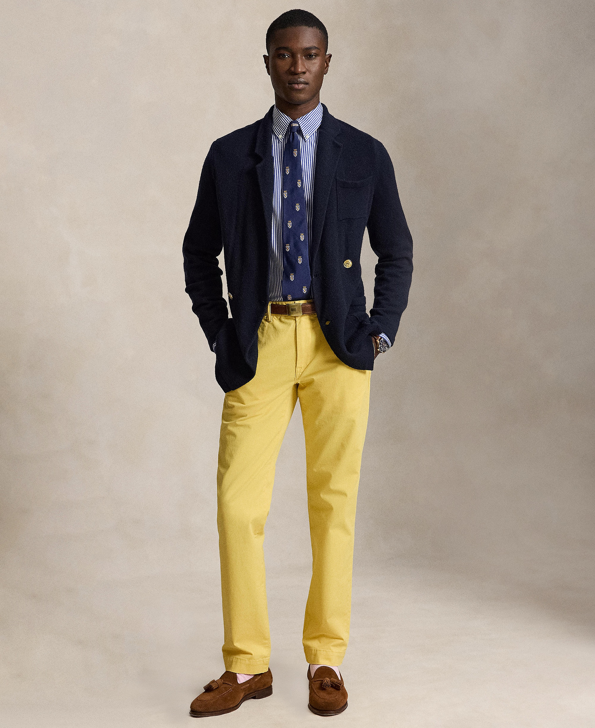 Polo Ralph Lauren Men's Straight-Fit Stretch Chino Pants - Collegiate Yellow