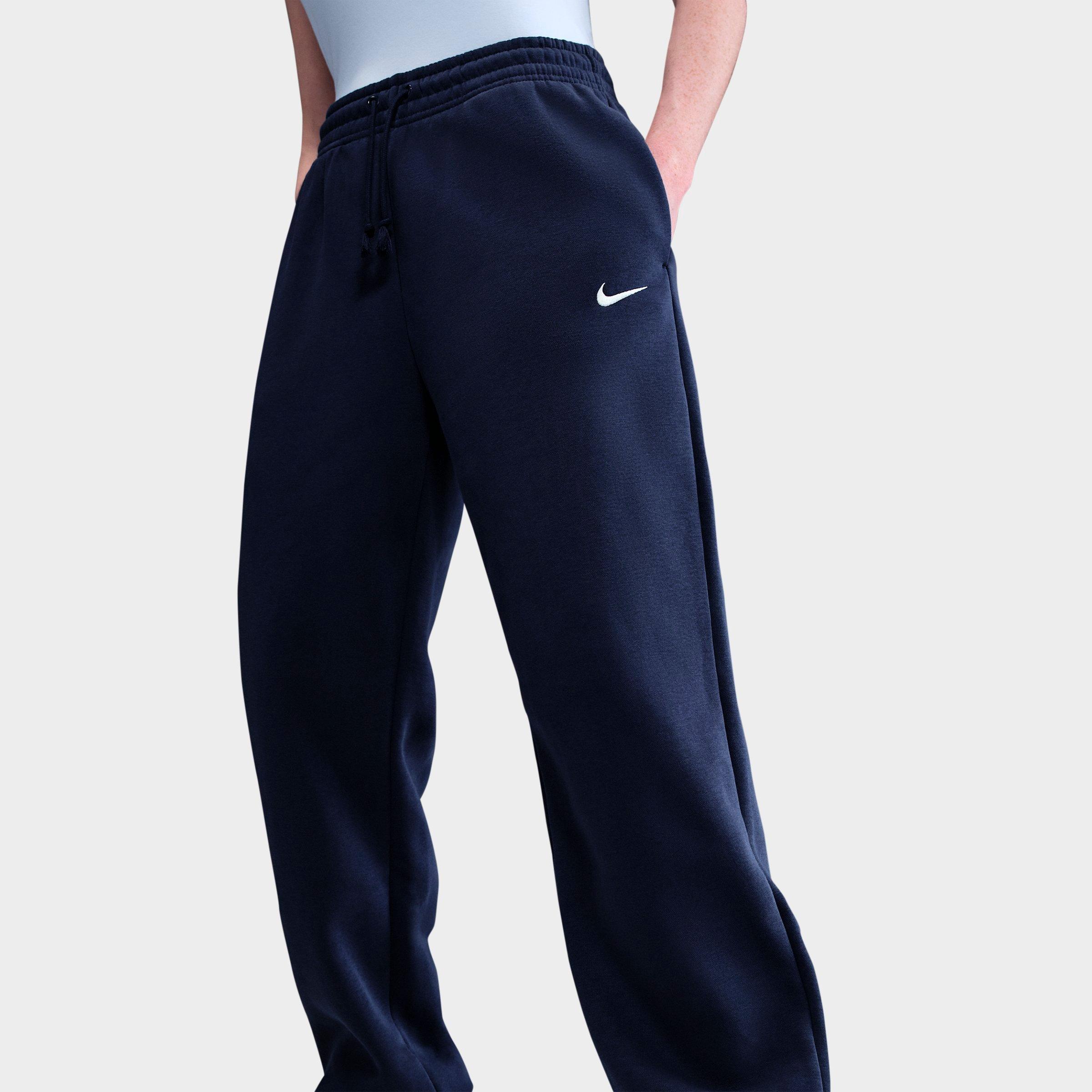 Women's Nithtke Sportswear Phoenix Fleece Oversized High-Waisted Jogger Pants - Midnight Navy/Sail