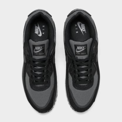 Men's Nithtke Air Max 90 Casual Shoes - Part 3 - Black/Black/Iron Grey/Cool Grey - Top view