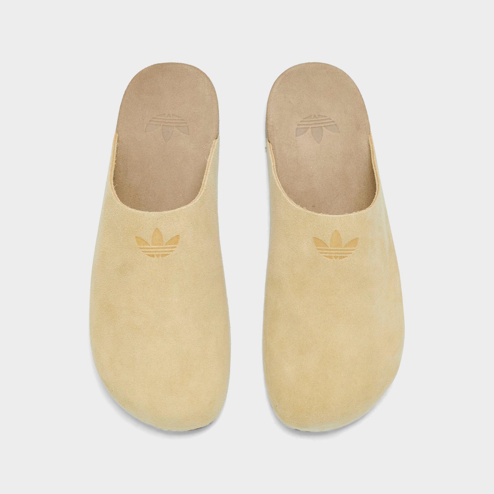 Men's adidas Originals adiMule Slide Sandals - Golden Beige/Golden Beige/Gum - view 5