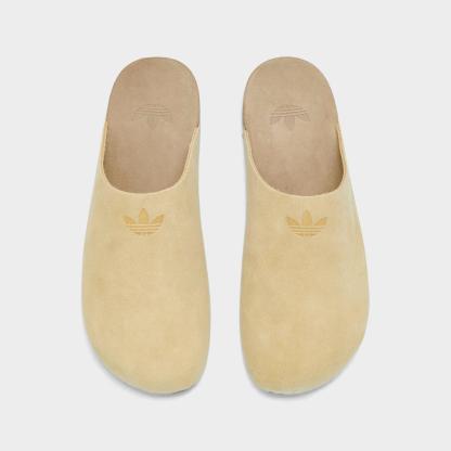 Men's adidas Originals adiMule Slide Sandals - Golden Beige/Golden Beige/Gum - view 5