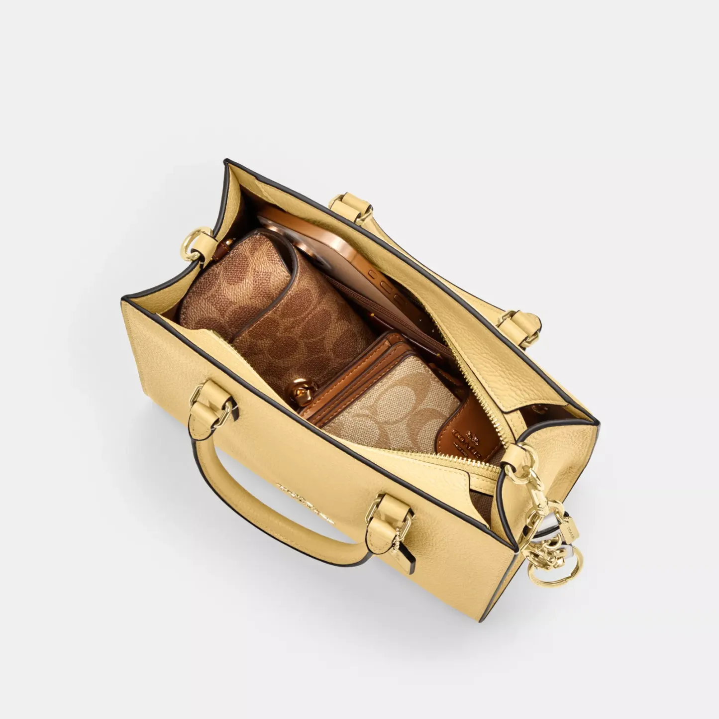 Maggie Small Tote Bag - Gold/Vanilla - view 5