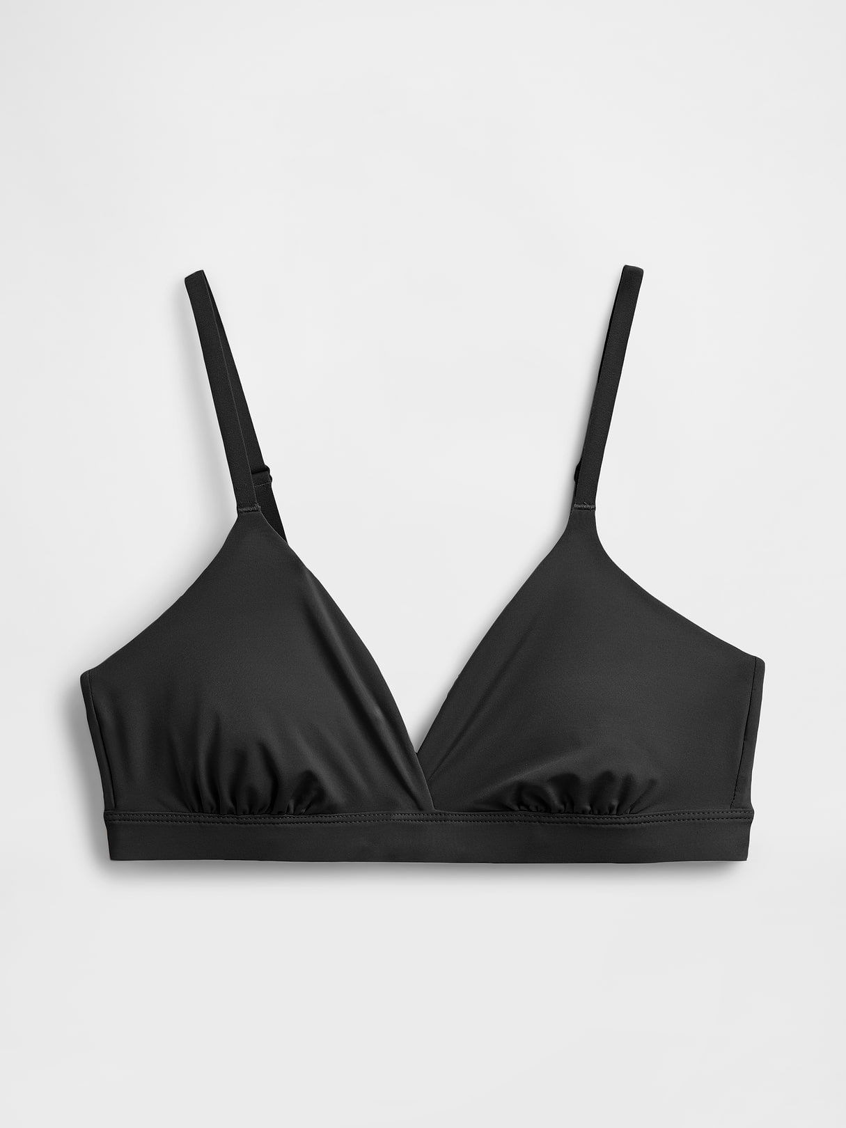 SecondSkin Crossover Bralette - True black