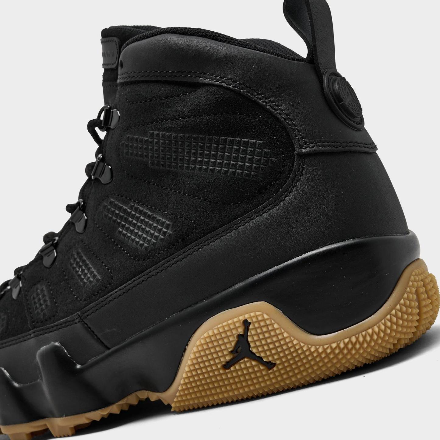 Men's Air Jordan 9 Retro NRG Sneakerboots - Black/Light Gum - view 3