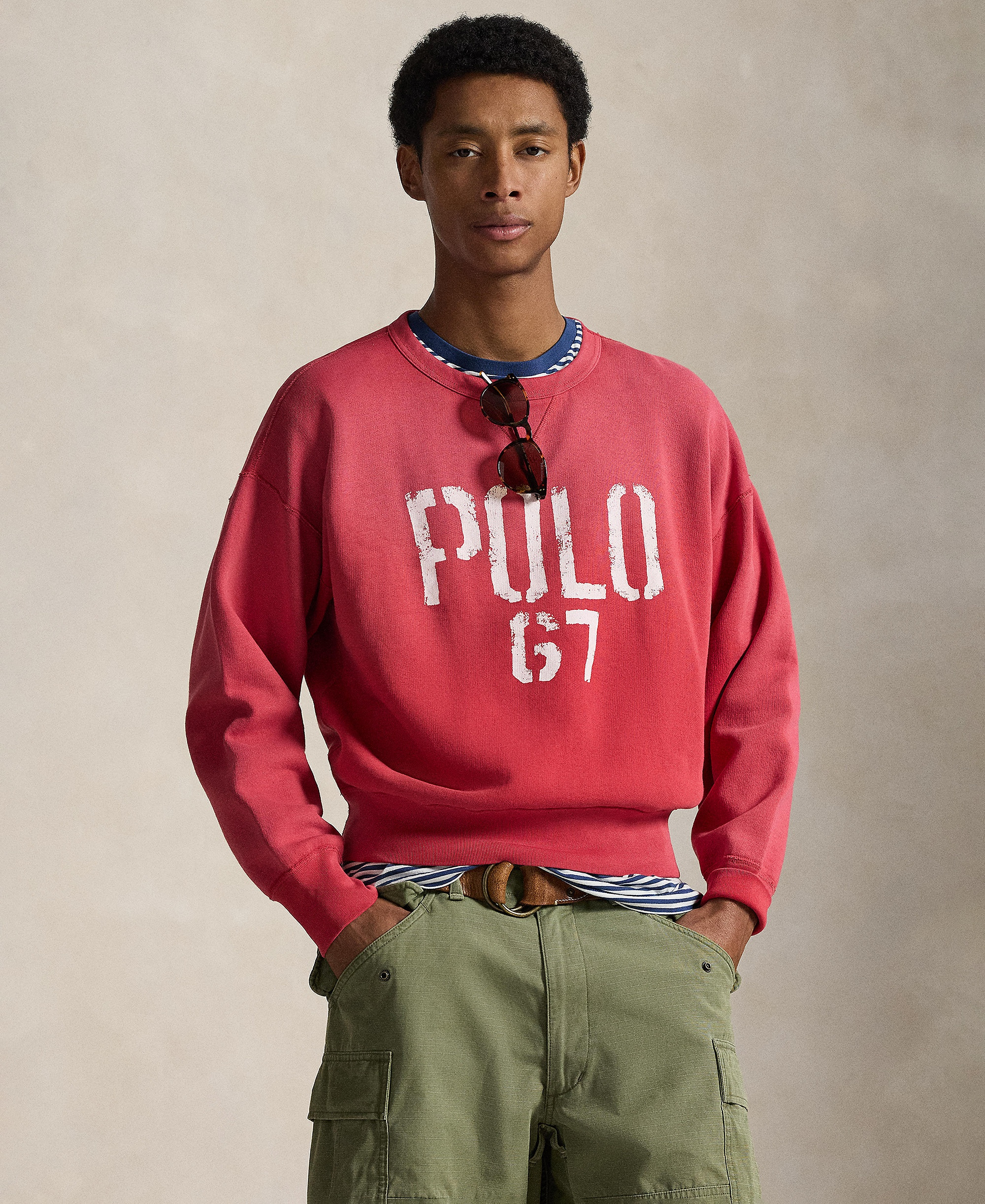 Polo Ralph Lauren Men's Crewneck Sweatshirt - Sunrise Red