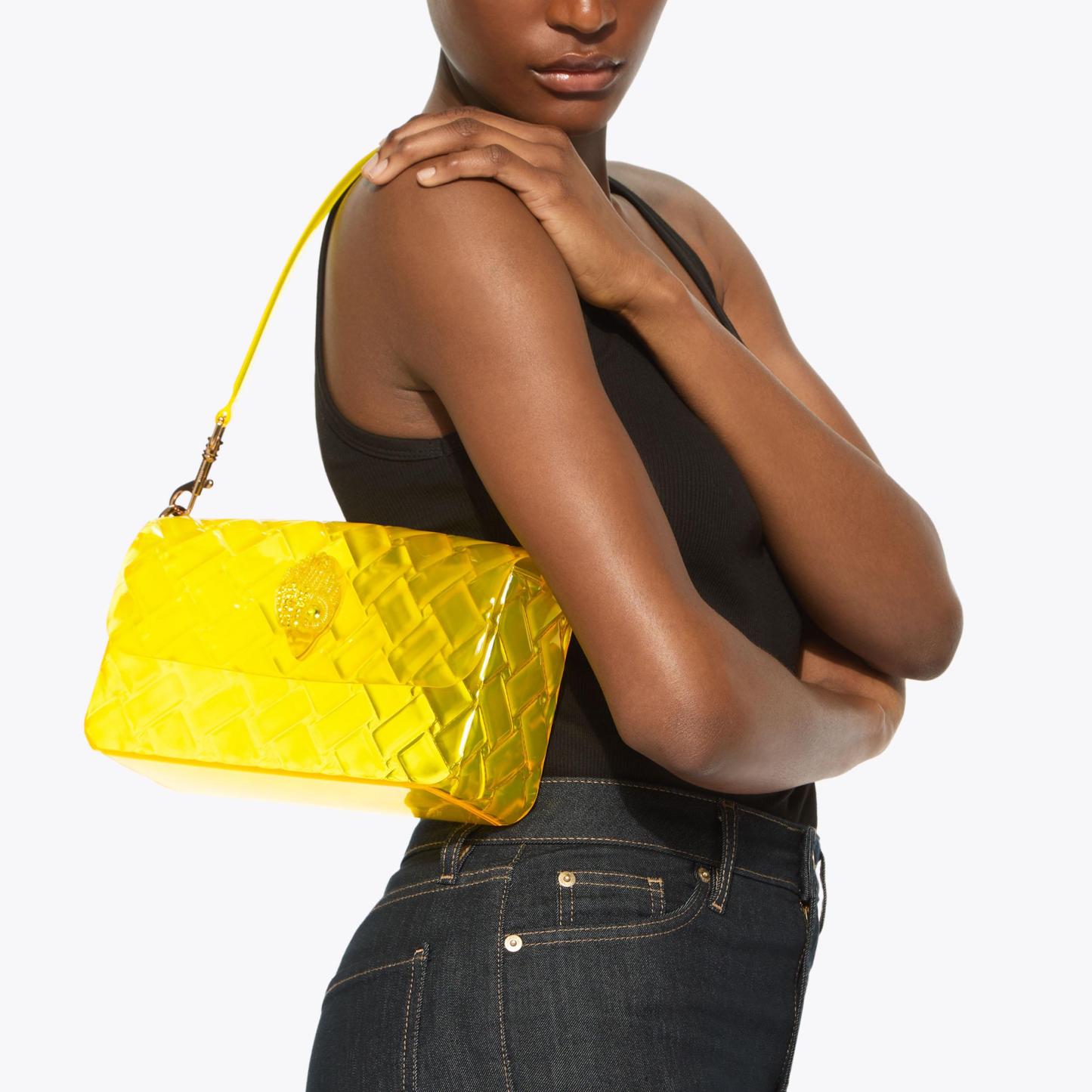 Kurt Geiger London Kensington Jelly Shoulder Bag - Yellow - view 7
