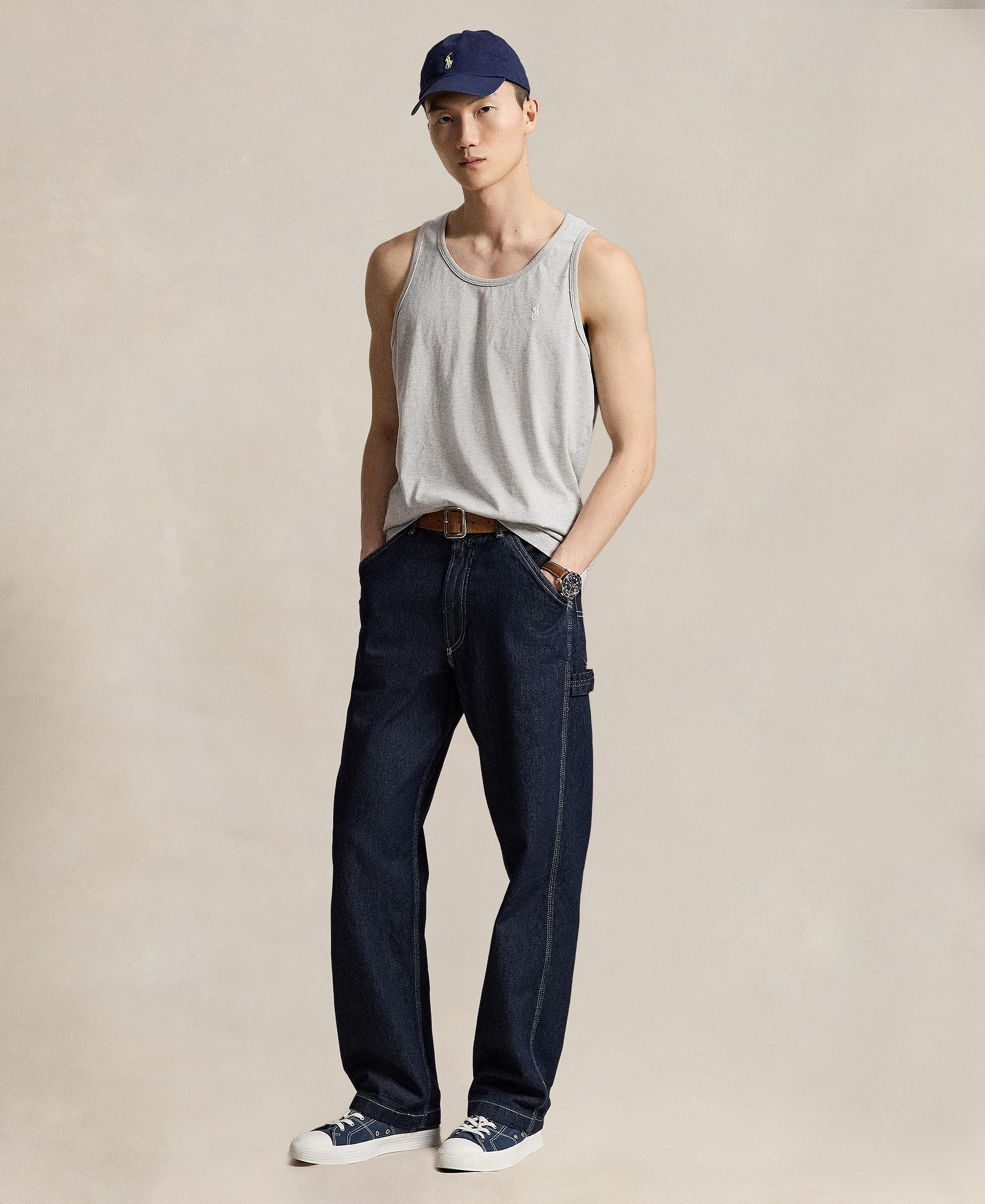 Polo Ralph Lauren Men's Washed Jersey Tank Top - Spring Heather
