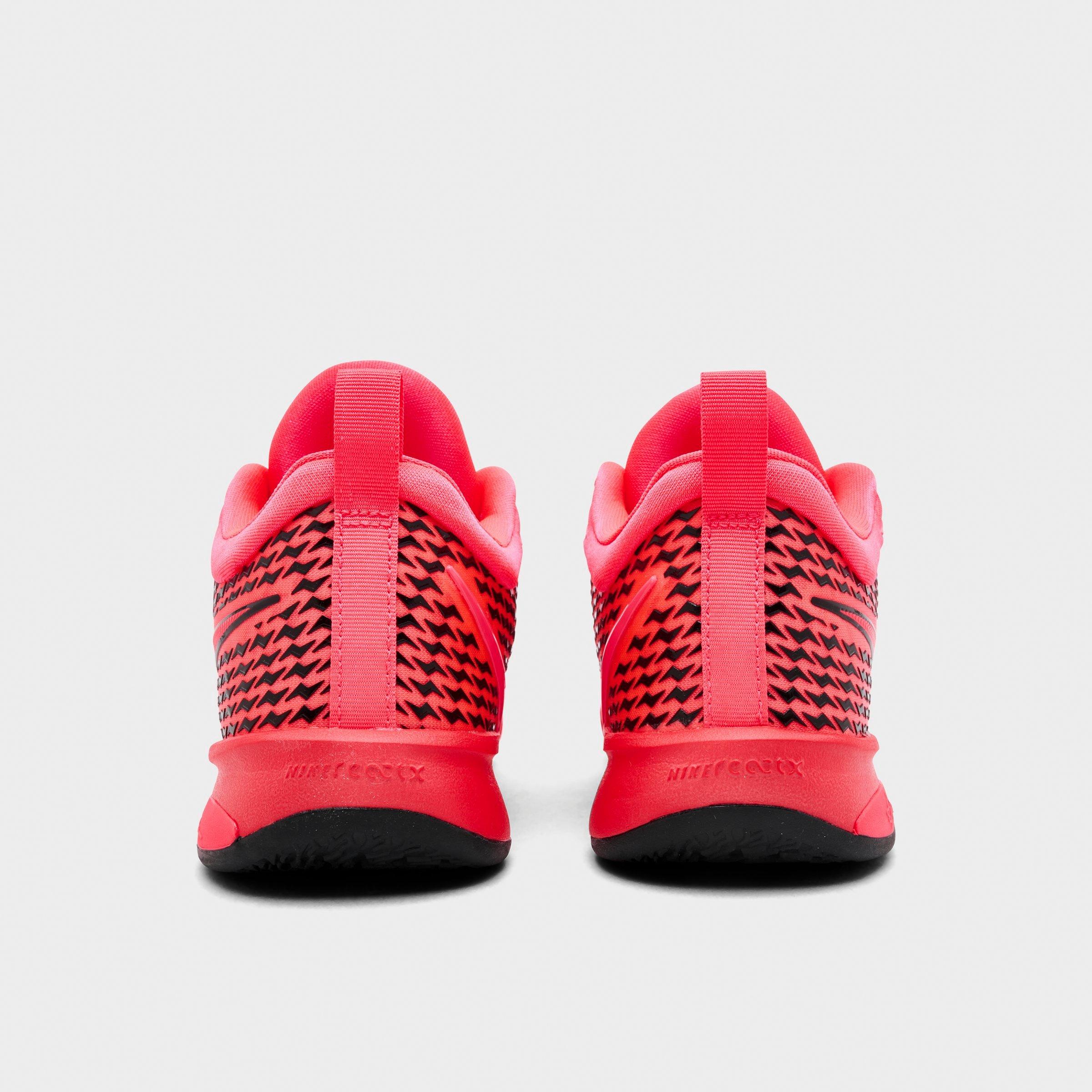Big Kids' Nithtke Sabrina 4 SE Basketball Shoes - Bright Crimson/Black/Hot Punch/Infrared - Back view