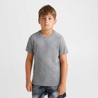 Big Kids' Nithtke Miler Dri-FIT T-Shirt - Smoke Grey/Heather