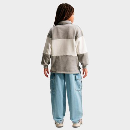 Big Kids' Nike Sportswear Collection Denim Cargo Pants - Light Armory Blue/Wheat