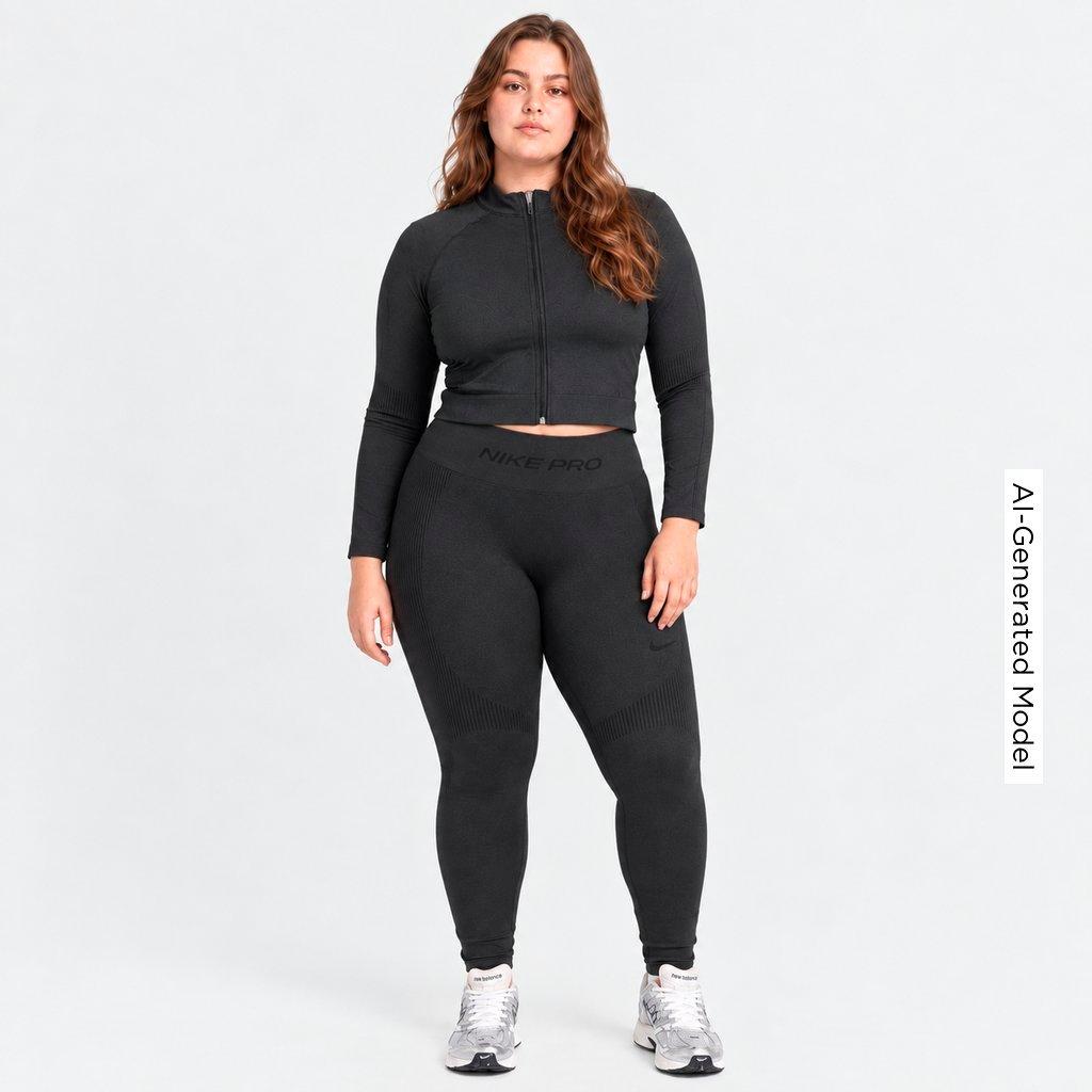 Women's Nithtke Pro Seamless Cropped Full-Zip Training Top - Dark Smoke Grey