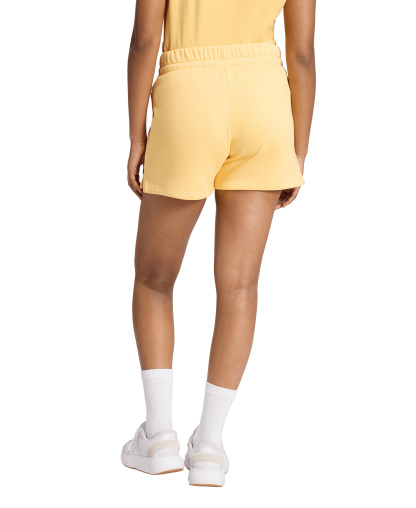 adidas Women's Essentials Small Logo Fleece Shorts - Semi Ice Tangerine