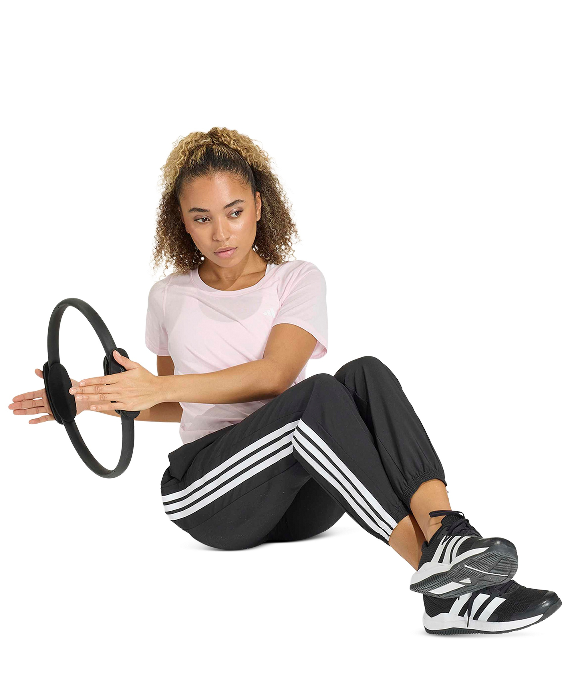adidas Women's Workout Essentials Seamless Scoop Neck T-Shirt - Clear Pink