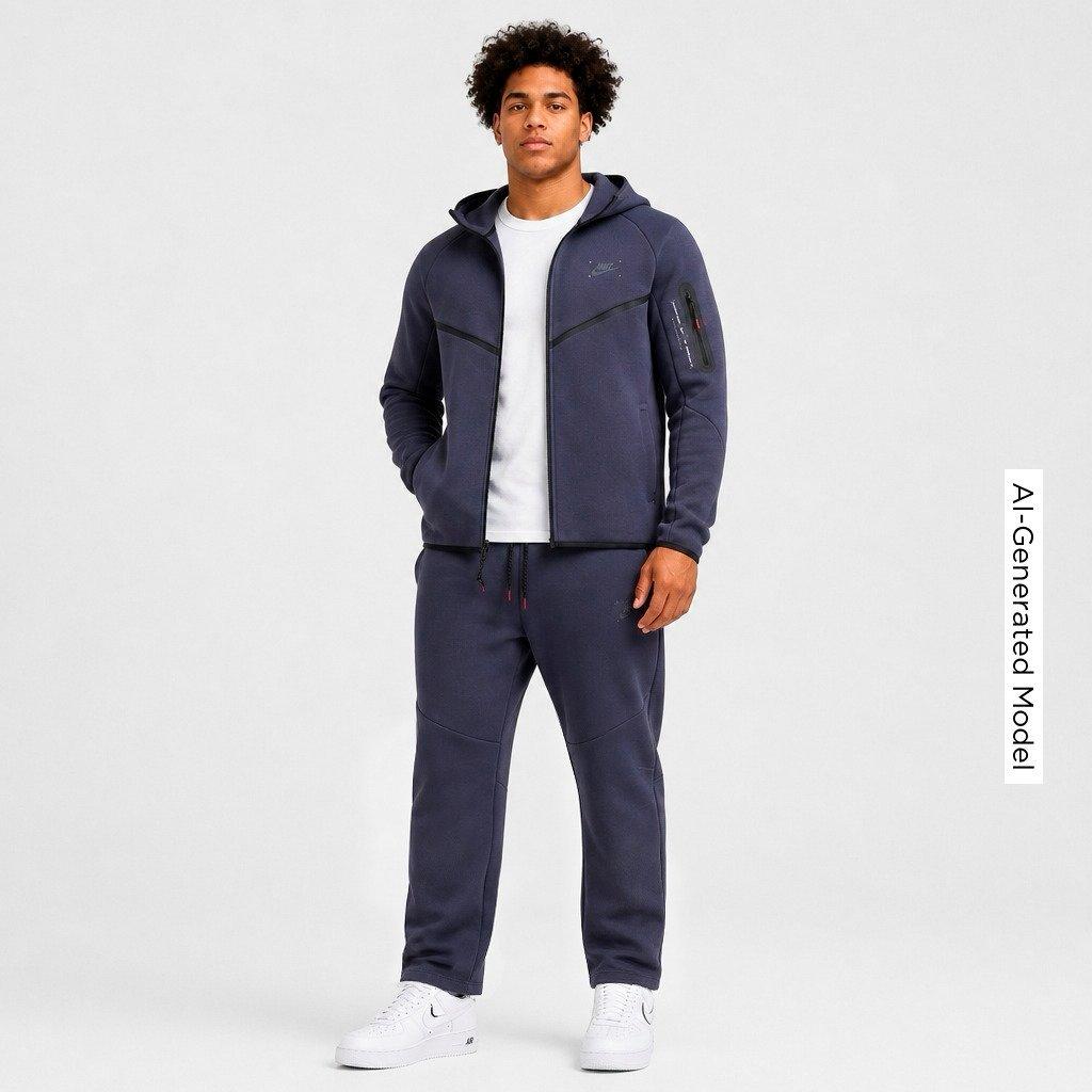 Men's Nithtke Tech Fleece Windrunner Graphic Jogger Pants - Gridiron/Black
