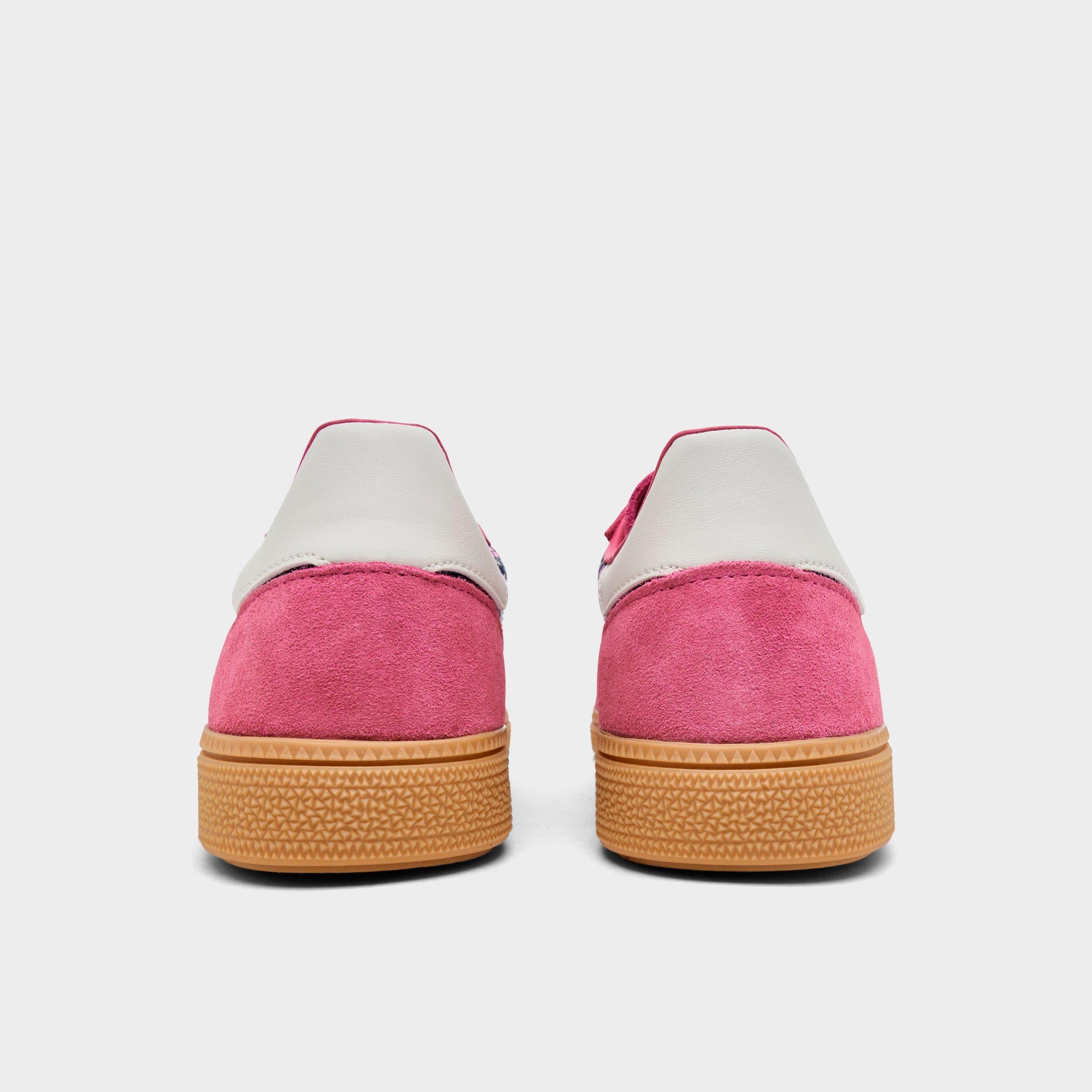 Big Kids' adidas Originals Handball Spezial Casual Shoes - Part 1 - Equipment Red/Cream White/Gum - Back view