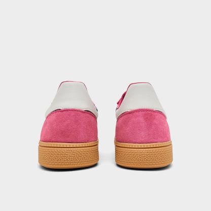 Big Kids' adidas Originals Handball Spezial Casual Shoes - Part 1 - Equipment Red/Cream White/Gum - Back view