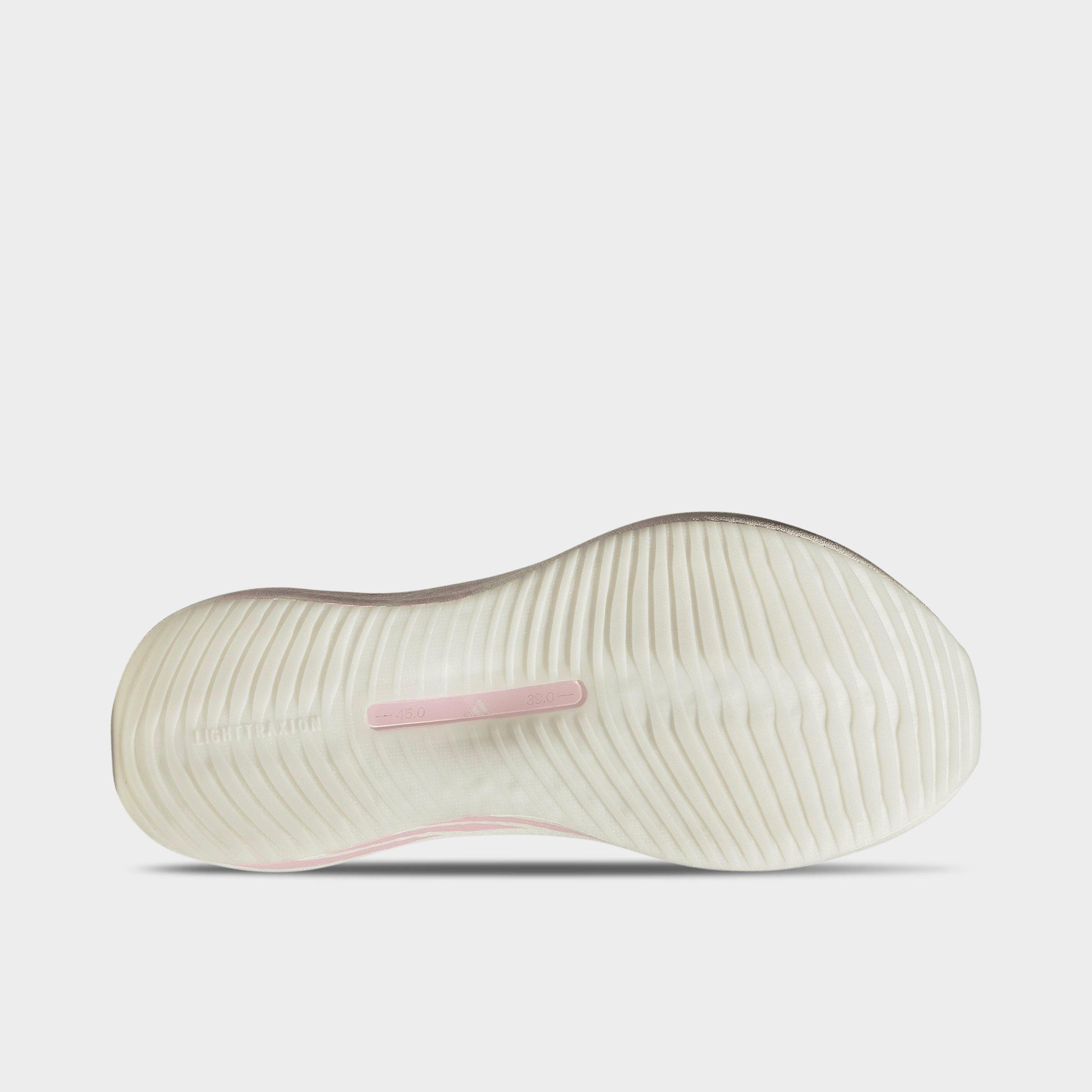 Women's adidas Hyperboost Edge Running Shoes - Part 1 - Off White/Clear Pink/Clear Pink - Bottom view