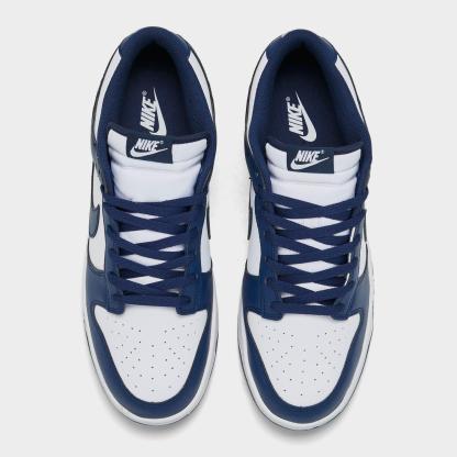 Men's Nithtke Dunk Low Retro Casual Shoes - Part 3 - White/Midnight Navy/White - Top view
