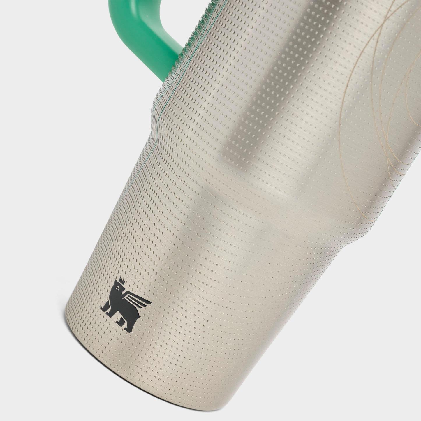 Stanley x Caitlin Clark Quencher ProTour Flip Straw Tumbler (30 oz) - Silver/Green
