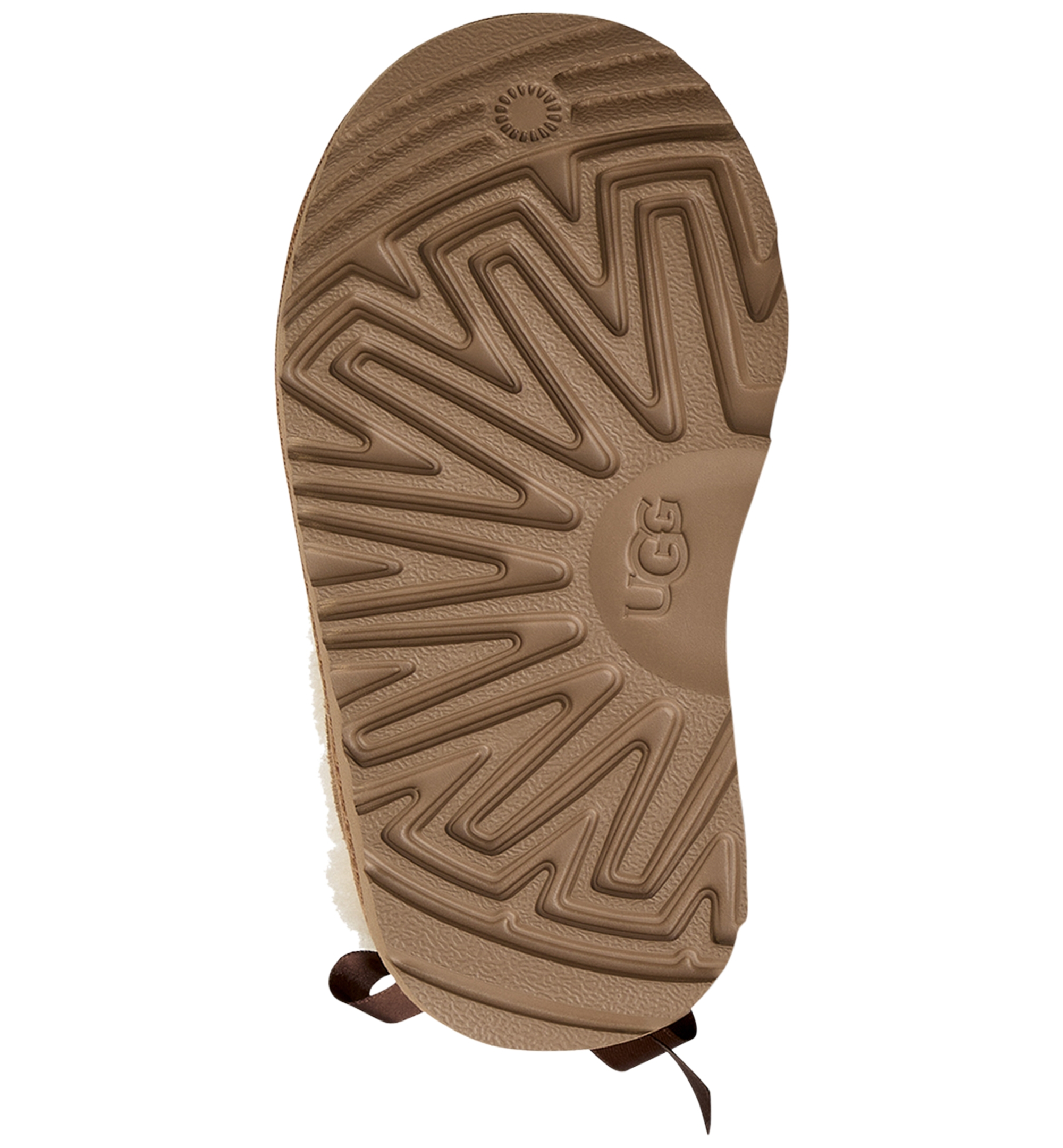 UGG® Toddler Kids Ultra Mini Bailey Bow Zipper Booties - Chestnut