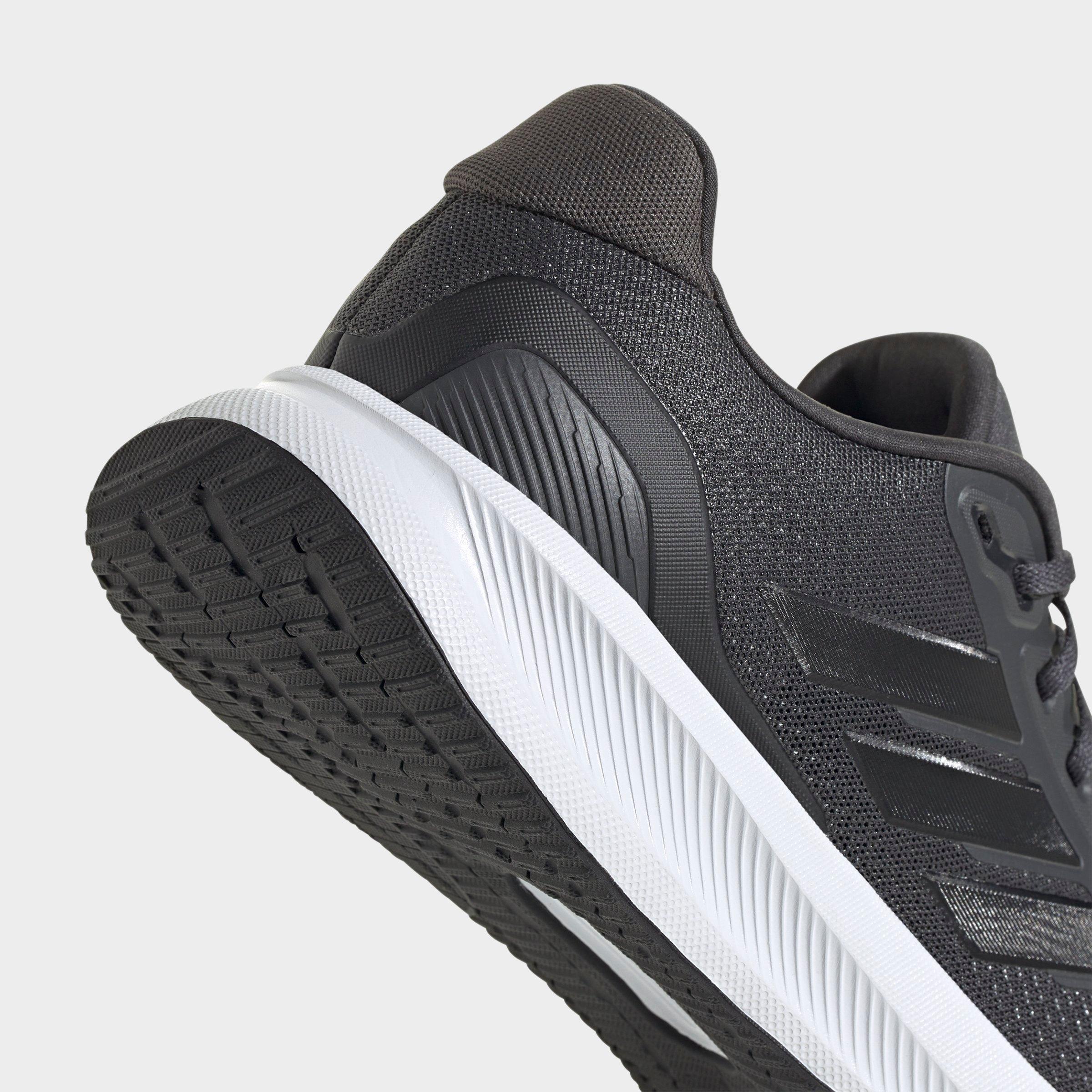 Men's adidas Runfalcon 5 Running Shoes - Grey/Core Black/Cloud White - Detail shot