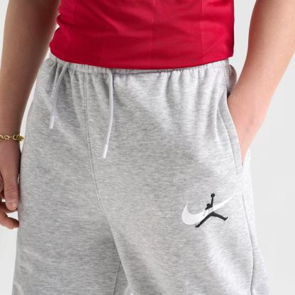 Big Kids' Jordan Swoosh Arch Fleece Sweatpants - Light Grey Heather - view 5