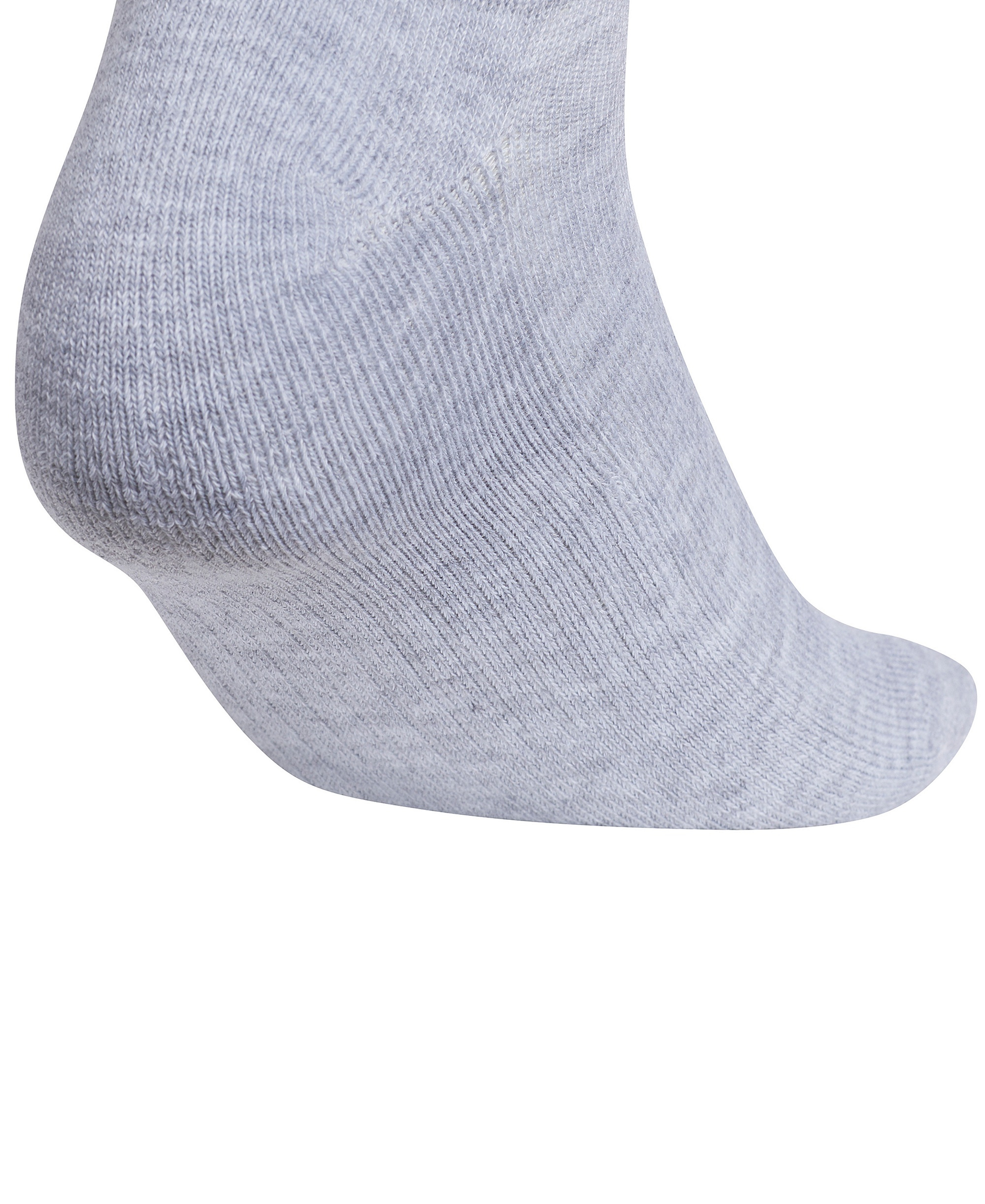 adidas Women's No Show Athletic Cushioned Socks, 6-Pack - Cool Light Heather/white