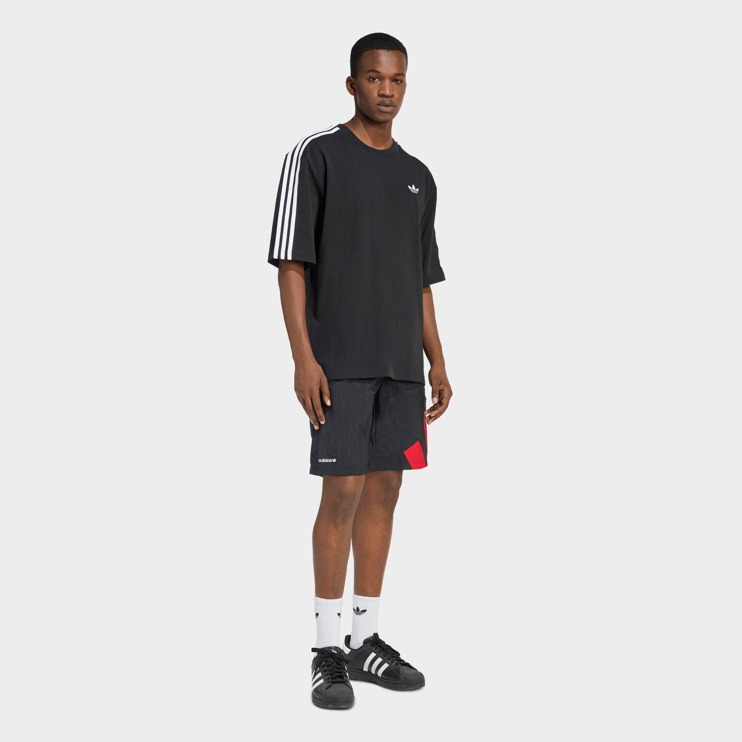 Men's adidas Originals adicolor 3-Stripes Oversized T-Shirt - Black