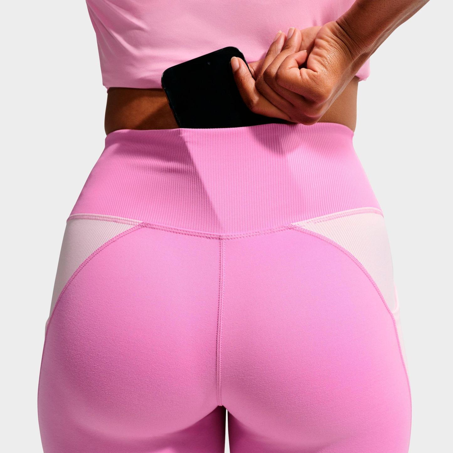 Women's Nithtke One High-Waisted 7/8 Leggings - Light Magenta/Pink Foam/White