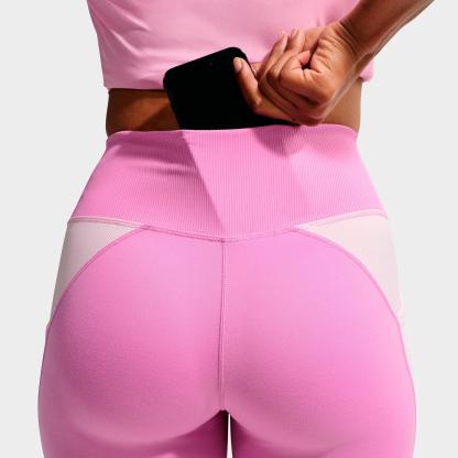 Women's Nithtke One High-Waisted 7/8 Leggings - Light Magenta/Pink Foam/White