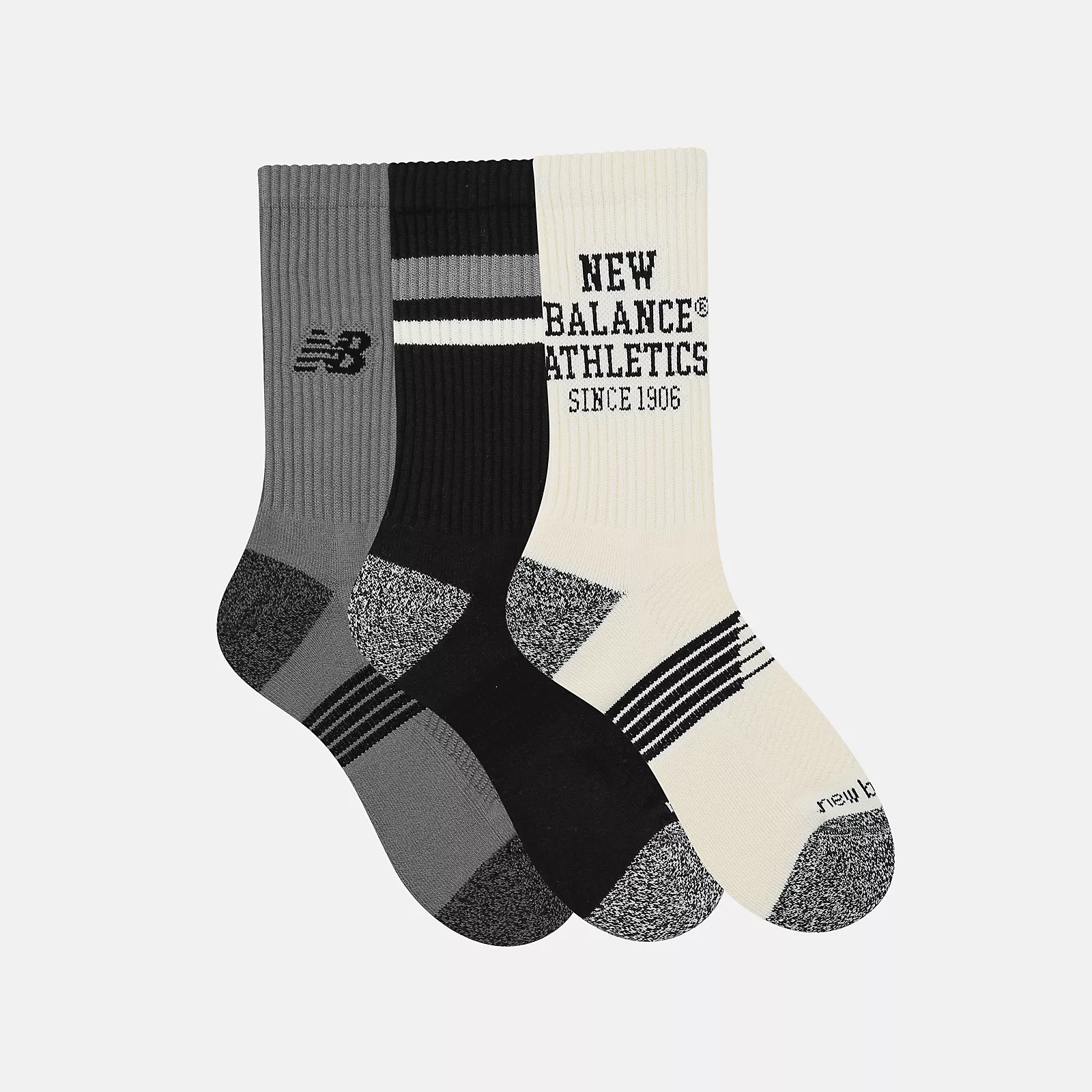 New Balance Active Graphic Crew Socks 3 Pack, LAS35111AS