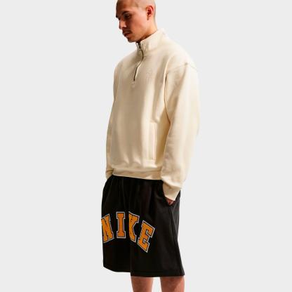 Men's Nike Life Midweight Chenille Knit Shorts - Black/University Gold