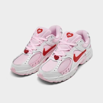 Girls' Big Kids' Nike V5 RNR Casual Shoes - Summit White/Pink Foam/Playful Pink/Light Crimson