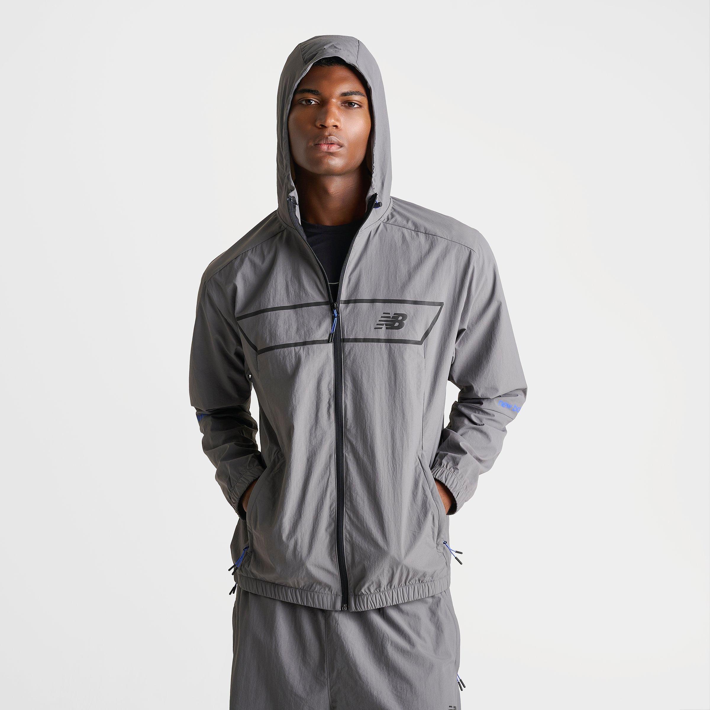 Men's New Balance Vision Pack Full-Zip Jacket - Grey/Black - view 3