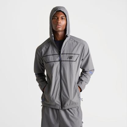 Men's New Balance Vision Pack Full-Zip Jacket - Grey/Black - view 3