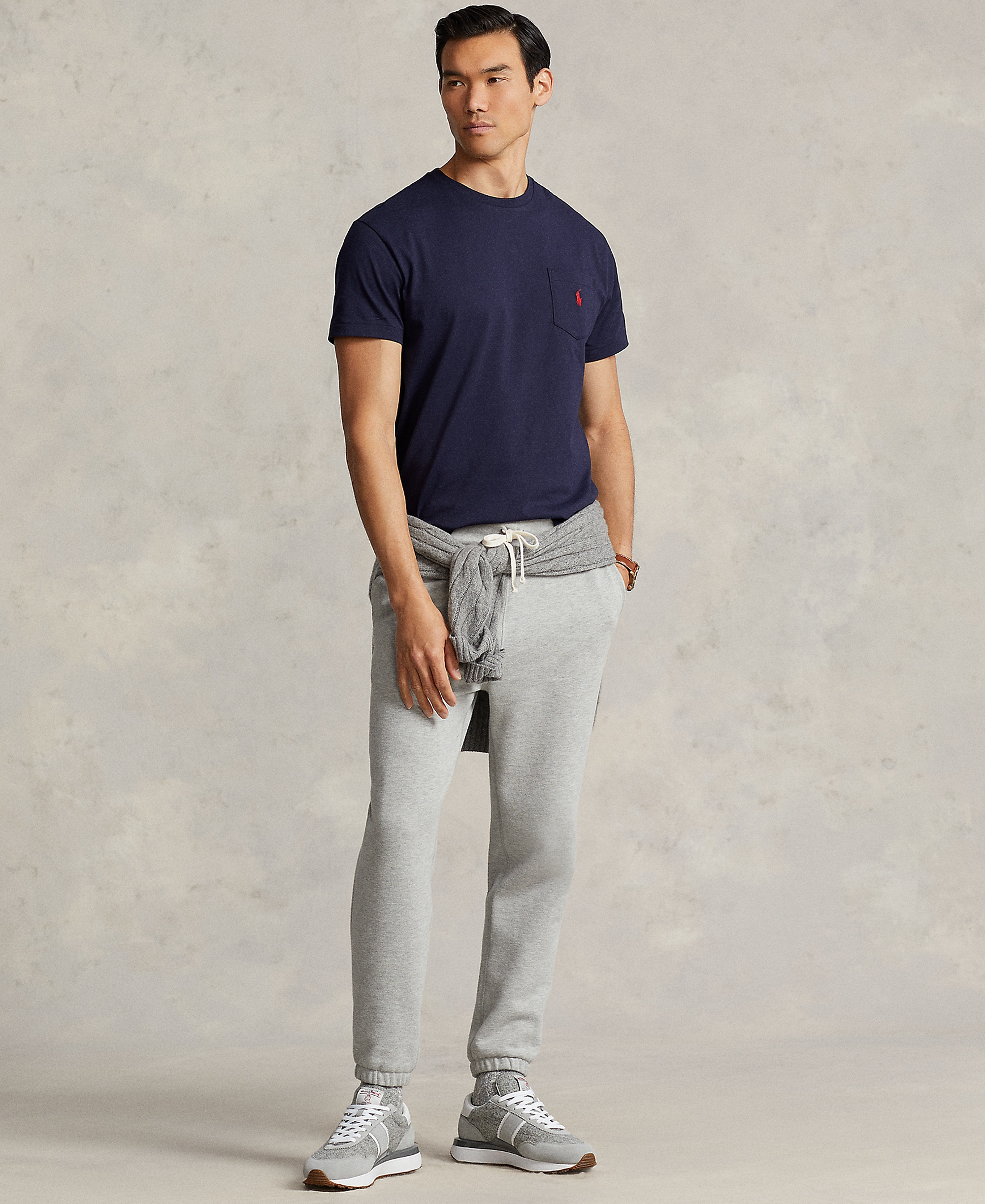 Polo Ralph Lauren Men's Classic-Fit Crewneck Pocket T-Shirt - Ink Blue