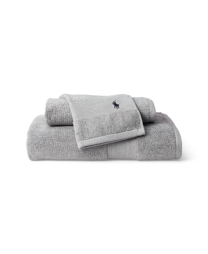 Polo Ralph Lauren Polo Player Cotton Bath Towel, 58" x 30" - Andover Heather