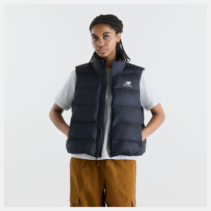 New Balance Boston Puffer Vest, WJ62O4EXBK