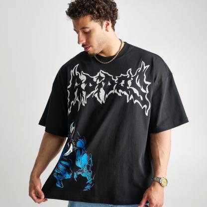 Men's adidas x Marvel Venom Graphic T-Shirt - Black - view 5