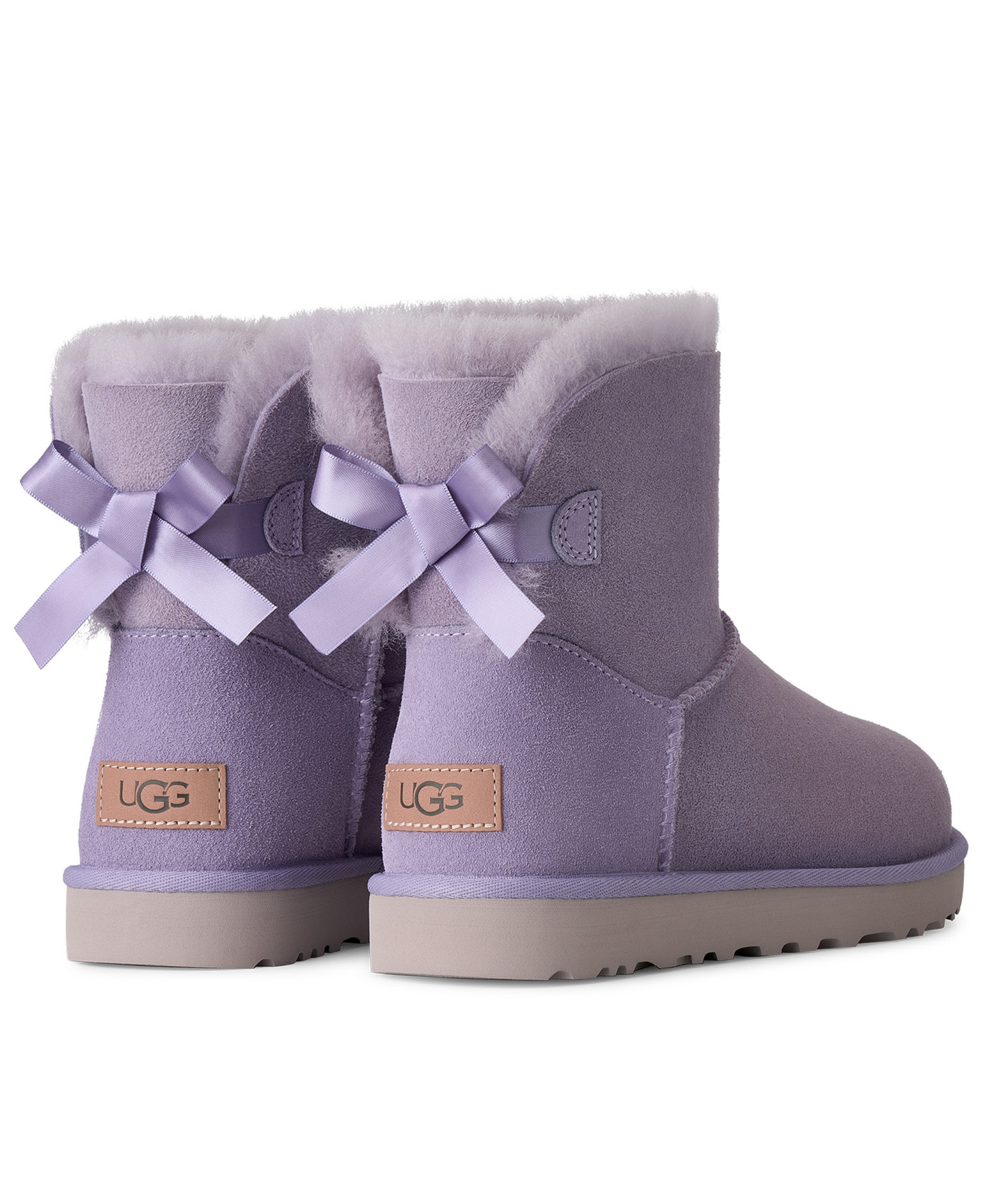 UGG® Women's Mini Bailey Bow II Slip-On Booties - Warm Lilac