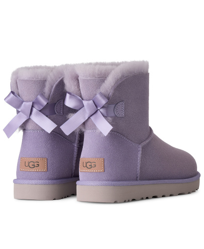 UGG® Women's Mini Bailey Bow II Slip-On Booties - Warm Lilac