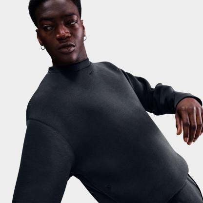 Men's Nithtke Tech Fleece Loose Fit Crewneck Sweatshirt - Anthracite/Black