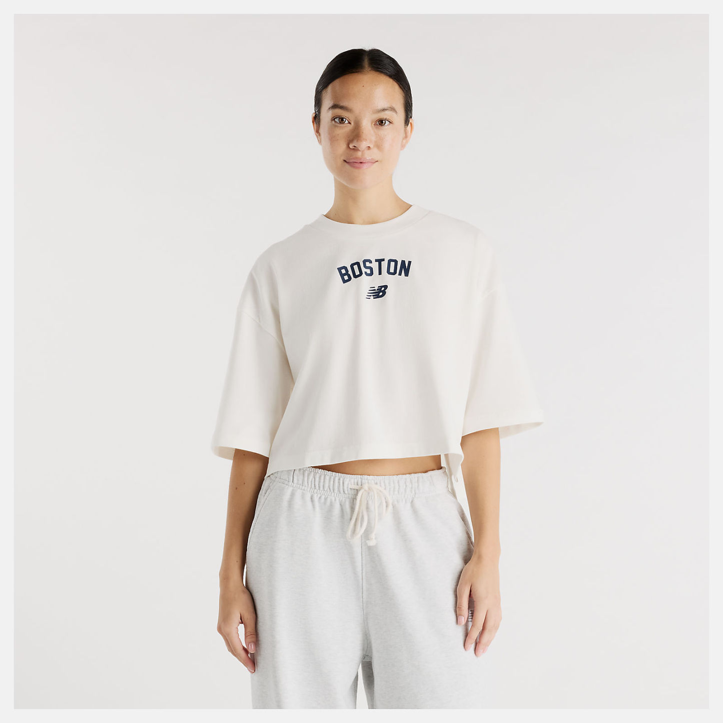 New Balance Boston City Waist Length T-Shirt, WT61W25ASST