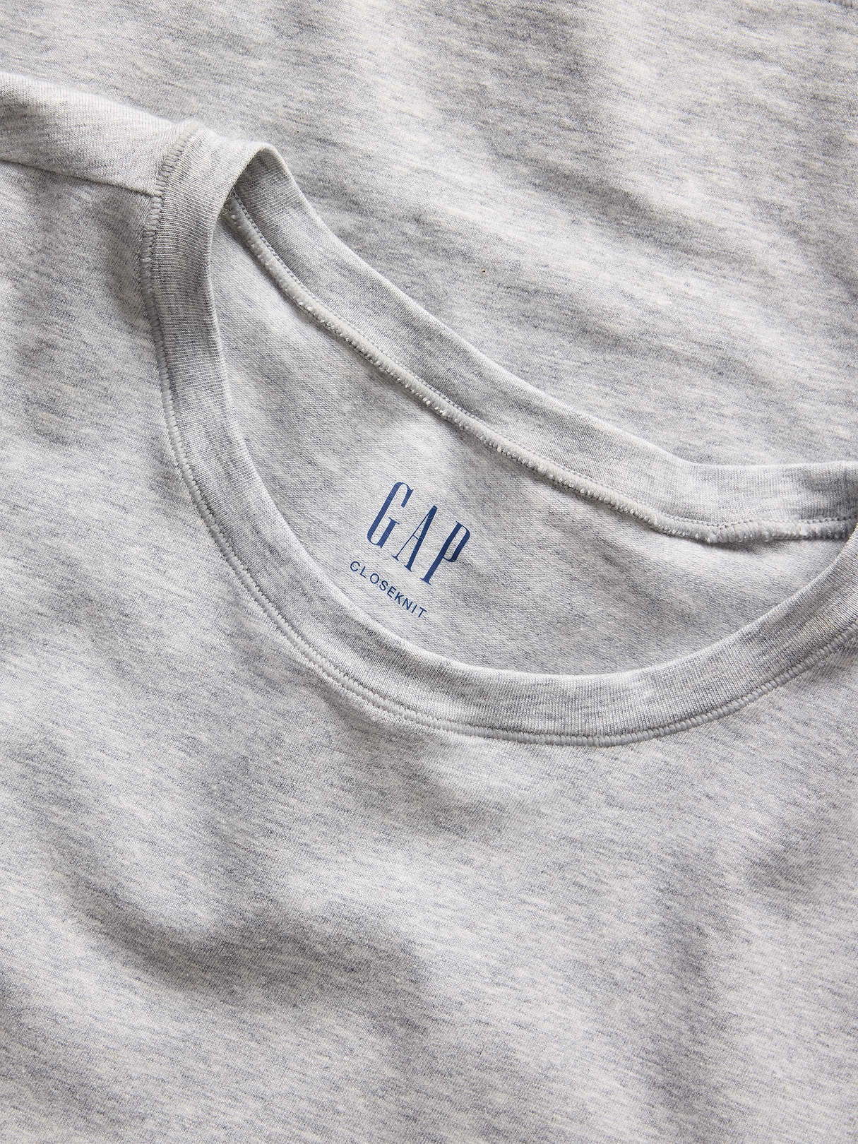 CloseKnit Jersey T-Shirt - Light heather grey