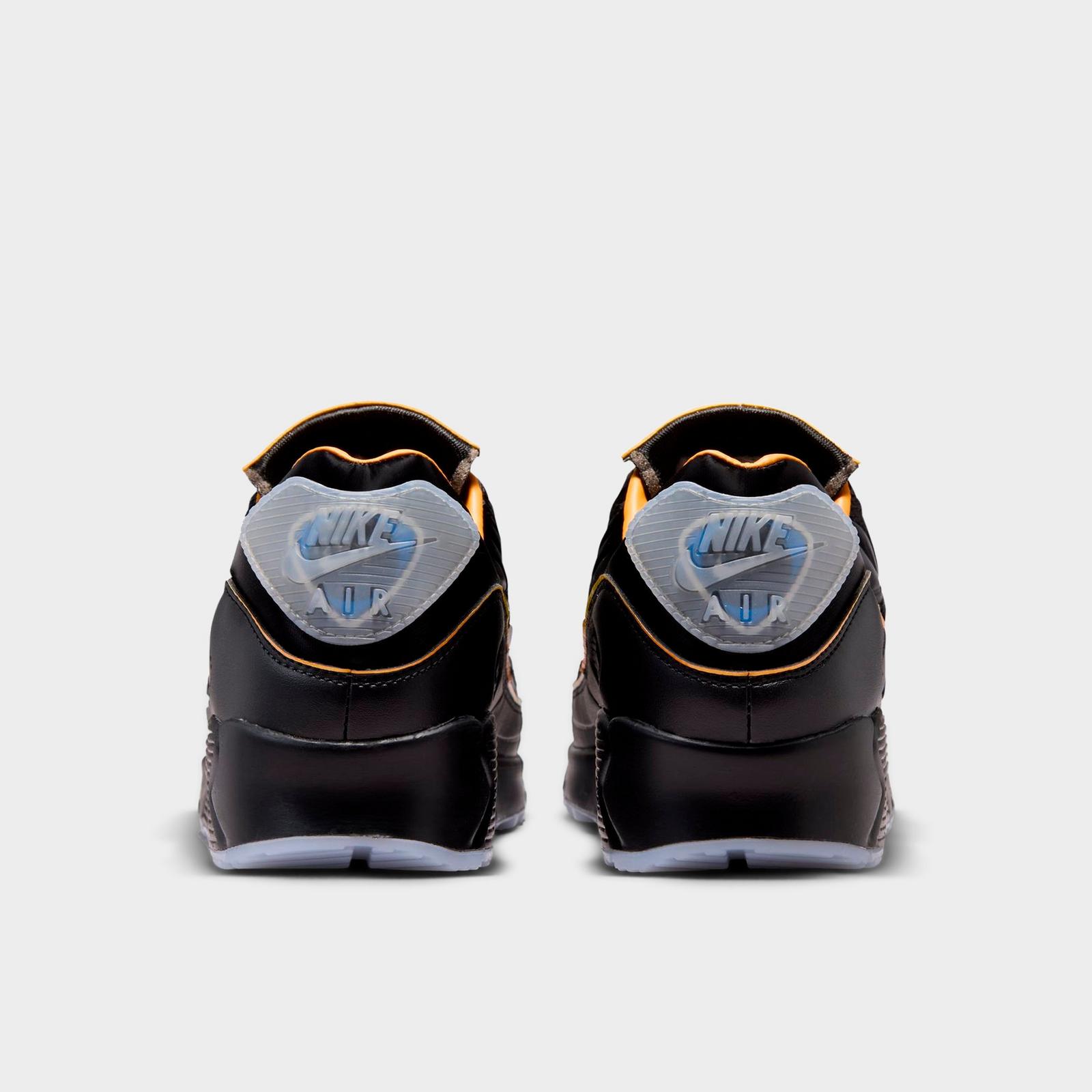 Men's Nike Air Max 90 SE Mercurial Casual Shoes - Black/Gold Leaf/Pear/White