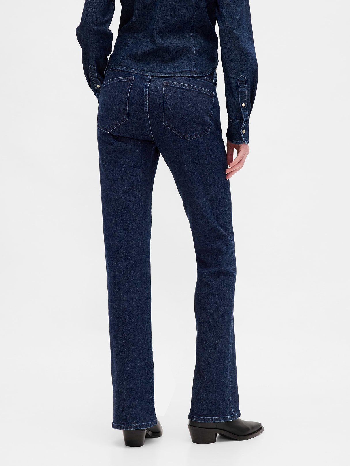 Low Rise Long & Lean Jeans - Dark blue indigo