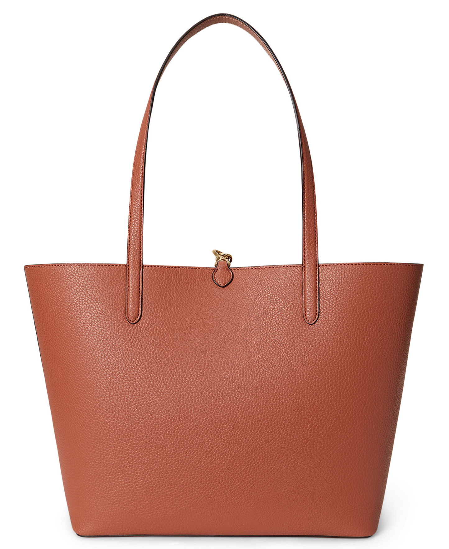 Lauren Ralph Lauren Faux-Leather Reversible Extra Large Tote Handbag - Red Terracotta/Pink Sienna