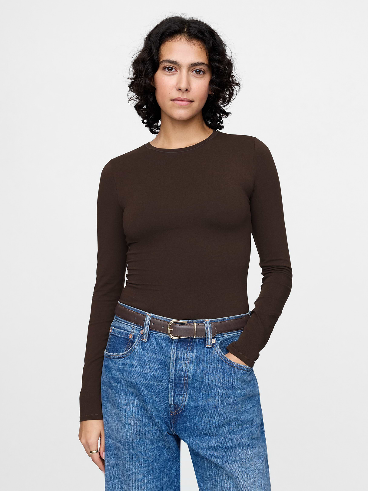 CloseKnit Jersey T-Shirt - terra brown