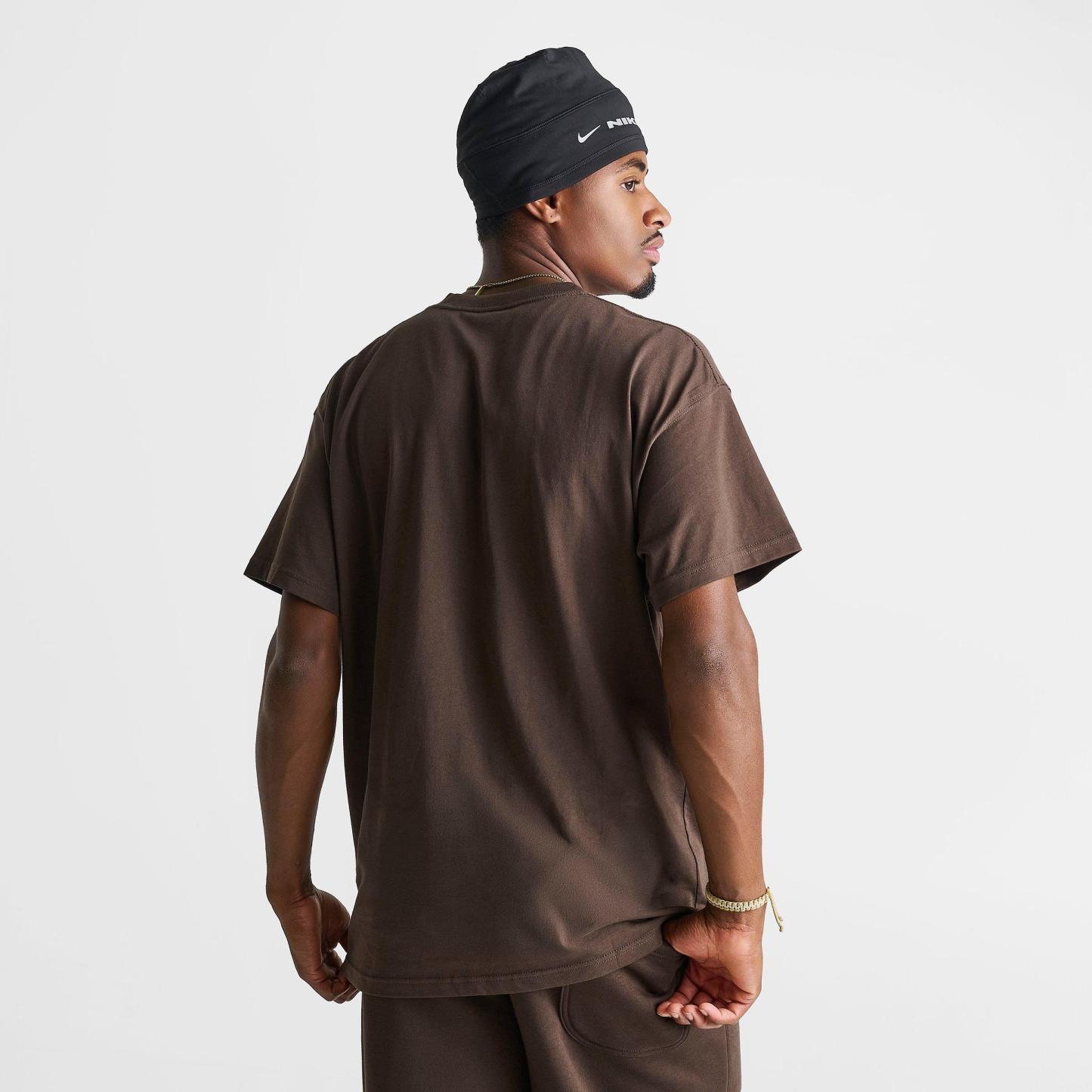 Men's Nithtke Sportswear Swoosh Box T-Shirt - Baroque Brown/Sail